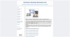 Desktop Screenshot of kenmoresewingmanuals.com